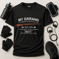 M1 Garand Rifle Gun Wwii Watch Your Thumb Est 1936 Graphic Cooling Performance Crew T-Shirt