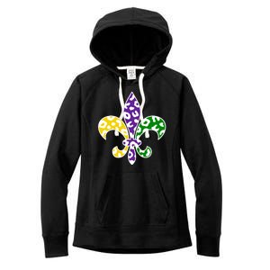 Mardi Gras Royalty Festival Women's Fleece Hoodie