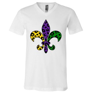 Mardi Gras Royalty Festival V-Neck T-Shirt