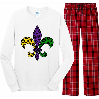 Mardi Gras Royalty Festival Long Sleeve Pajama Set