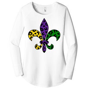 Mardi Gras Royalty Festival Women's Perfect Tri Tunic Long Sleeve Shirt