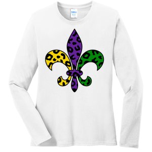 Mardi Gras Royalty Festival Ladies Long Sleeve Shirt