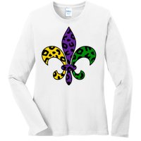 Mardi Gras Royalty Festival Ladies Long Sleeve Shirt