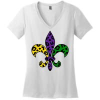 Mardi Gras Royalty Festival Women's V-Neck T-Shirt