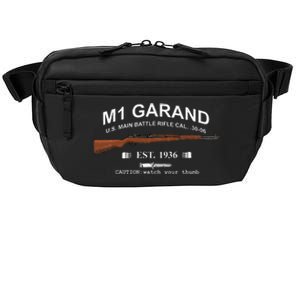 M1 Garand Rifle Gun Wwii Watch Your Thumb Est 1936 Crossbody Pack