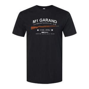 M1 Garand Rifle Gun Wwii Watch Your Thumb Est 1936 Softstyle CVC T-Shirt