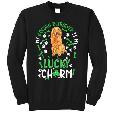 My Golden Retriever Is My Lucky Dog St Patrick's Day Sweatshirt