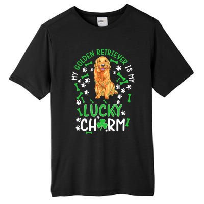 My Golden Retriever Is My Lucky Dog St Patrick's Day Tall Fusion ChromaSoft Performance T-Shirt