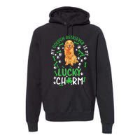 My Golden Retriever Is My Lucky Dog St Patrick's Day Premium Hoodie