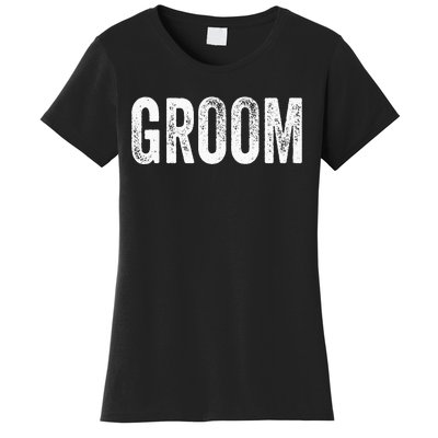 Matching Getting Ready Bride & Groom Wedding Groom Women's T-Shirt