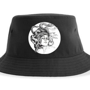 Medusa Greek Snakes Ancient Greece Mythology Gothic Goddess Sustainable Bucket Hat