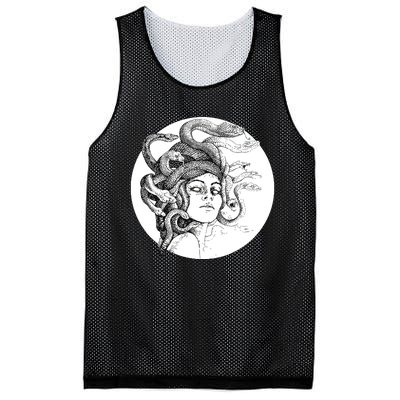 Medusa Greek Snakes Ancient Greece Mythology Gothic Goddess Mesh Reversible Basketball Jersey Tank