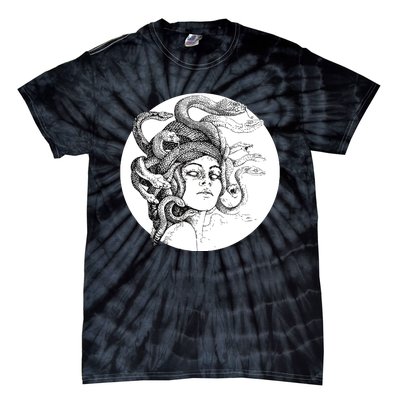 Medusa Greek Snakes Ancient Greece Mythology Gothic Goddess Tie-Dye T-Shirt