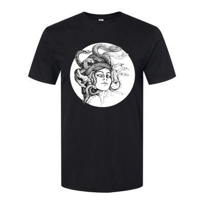 Medusa Greek Snakes Ancient Greece Mythology Gothic Goddess Softstyle® CVC T-Shirt