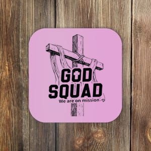 Mabc God Squad Black Text Coaster