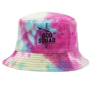 Mabc God Squad Black Text Tie-Dyed Bucket Hat