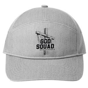 Mabc God Squad Black Text 7-Panel Snapback Hat