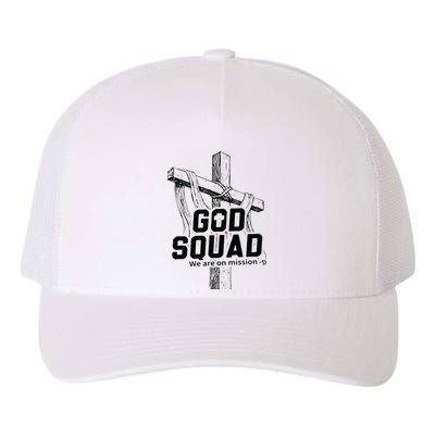 Mabc God Squad Black Text Yupoong Adult 5-Panel Trucker Hat