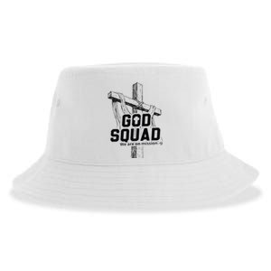 Mabc God Squad Black Text Sustainable Bucket Hat