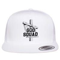 Mabc God Squad Black Text Flat Bill Trucker Hat