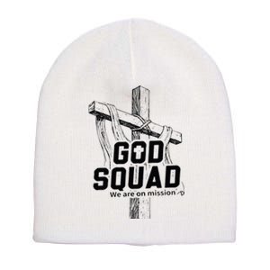 Mabc God Squad Black Text Short Acrylic Beanie