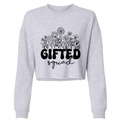 Matching Gifted Squad Teacher Education Team School Crew Gift Cropped Pullover Crew