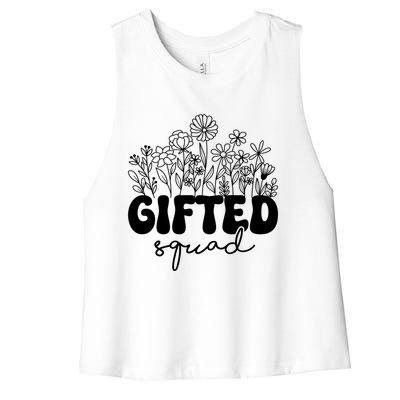 Matching Gifted Squad Teacher Education Team School Crew Gift Women's Racerback Cropped Tank