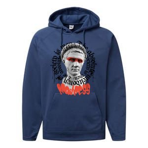 Madness Graffiti Statue Performance Fleece Hoodie