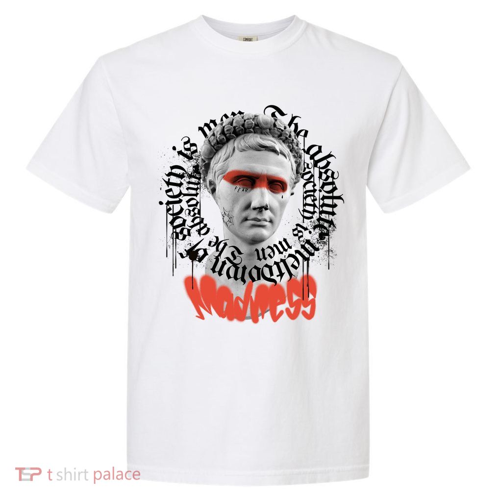 Madness Graffiti Statue Garment-Dyed Heavyweight T-Shirt