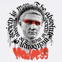 Madness Graffiti Statue Garment-Dyed Heavyweight T-Shirt