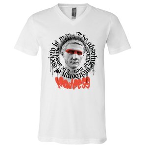 Madness Graffiti Statue V-Neck T-Shirt