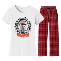 Madness Graffiti Statue Women's Flannel Pajama Set