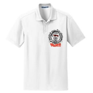 Madness Graffiti Statue Dry Zone Grid Polo