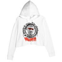 Madness Graffiti Statue Crop Fleece Hoodie