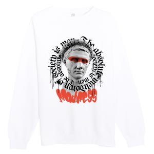 Madness Graffiti Statue Premium Crewneck Sweatshirt