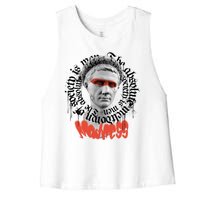 Madness Graffiti Statue Women's Racerback Cropped Tank