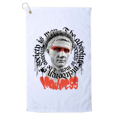 Madness Graffiti Statue Golf Towel