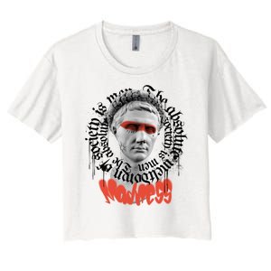 Madness Graffiti Statue Women's Crop Top Tee