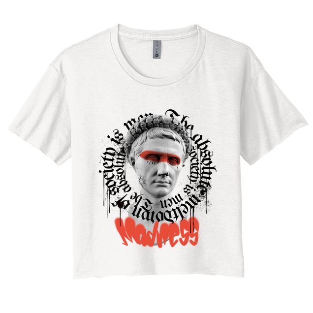 Madness Graffiti Statue Crop Top