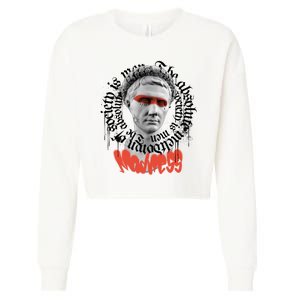 Madness Graffiti Statue Cropped Pullover Crew