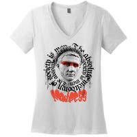 Madness Graffiti Statue Women's V-Neck T-Shirt