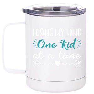 Mom Gift Sayings Funny Losing Mind Mothers Day Gift 12 oz Stainless Steel Tumbler Cup