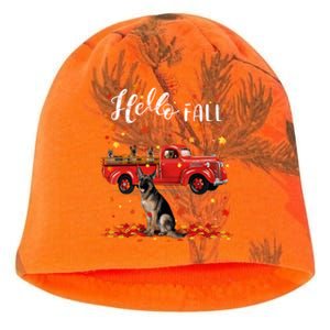 Maple German Shepherd Dog Leaf Fall Autumn Red Truck Gift Kati - Camo Knit Beanie