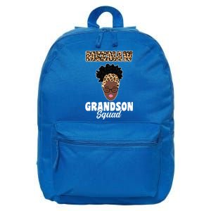 Meemaw Grandson Squad Grandma Gift 16 in Basic Backpack