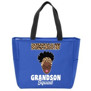 Meemaw Grandson Squad Grandma Gift Zip Tote Bag