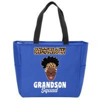 Meemaw Grandson Squad Grandma Gift Zip Tote Bag