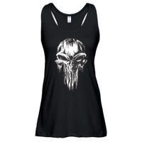 Military Grunge Skull Ladies Essential Flowy Tank