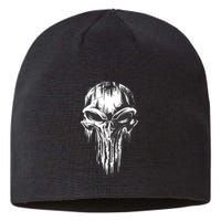 Military Grunge Skull Sustainable Beanie