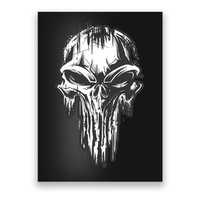 Military Grunge Skull Poster