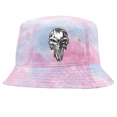 Military Grunge Skull Tie-Dyed Bucket Hat